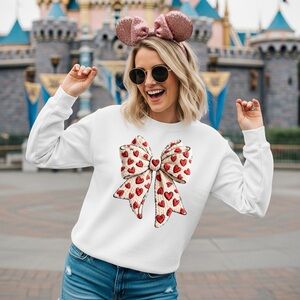 The Coquette Sweatshirt just got cozy 3D faux Bow XXL 2XL 3XL White New Girly